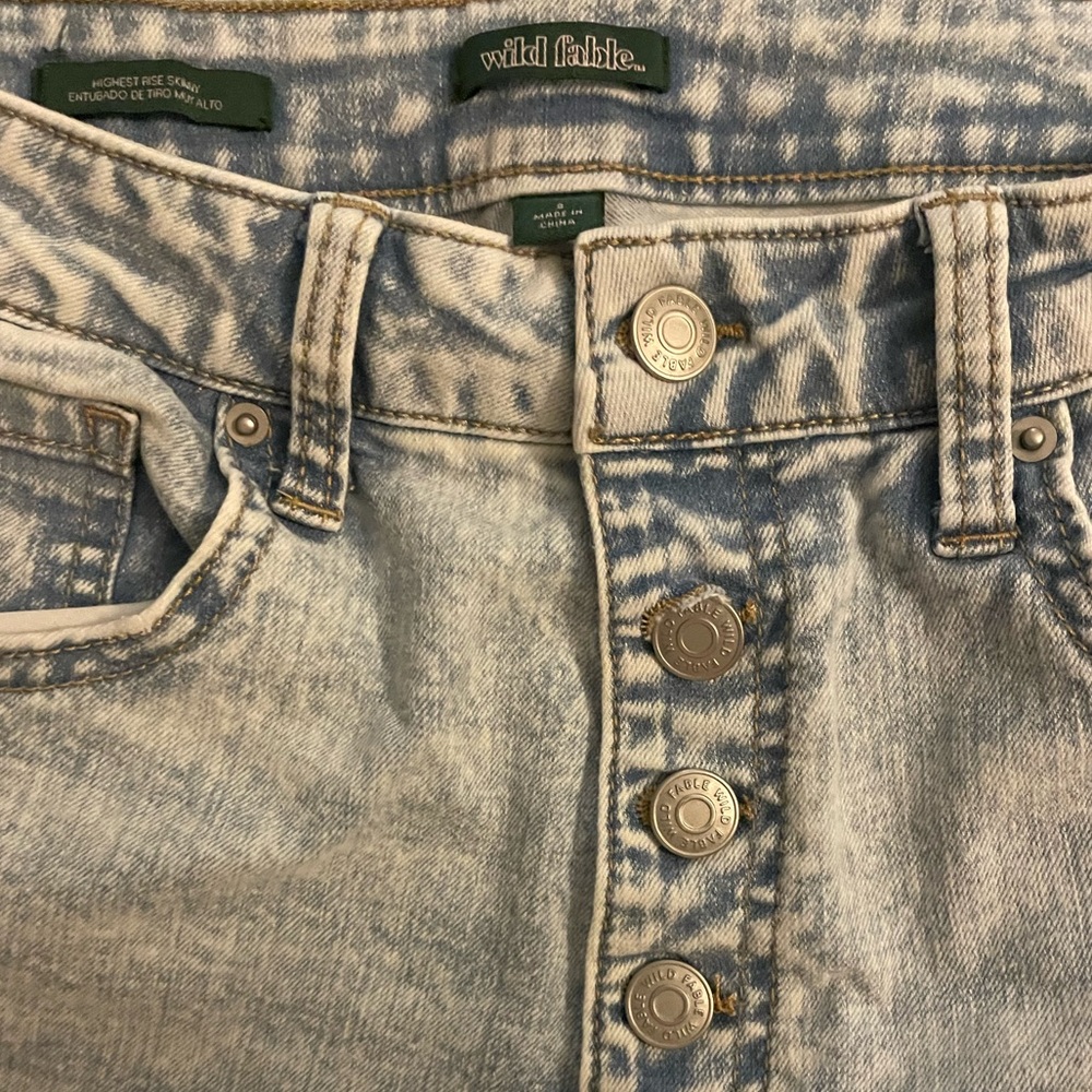 Target brand wild and fable jeans highest waist/skinny
